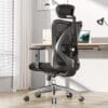 SIHOO M18 Ergonomic Office Chair, Adjustable Lumbar Support, 330 lb, Black
