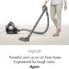 Dyson Big Ball Multifloor 2 Vacuum Cleaner, Powerful suction, for all floor types, Yello / Iron