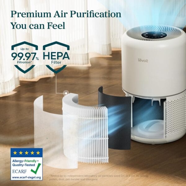 Levoit Smart HEPA Air Purifier,258m³/h, 108m², Core 300S