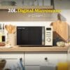 Russell Hobbs Digital Microwave 20L 800W in Cream with 5 Power Levels