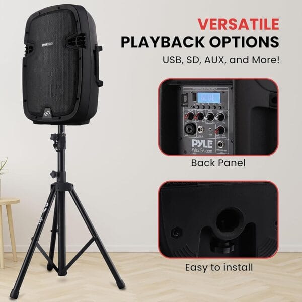 Pyle Portable Bluetooth PA Speaker System, UK Version - 10"9