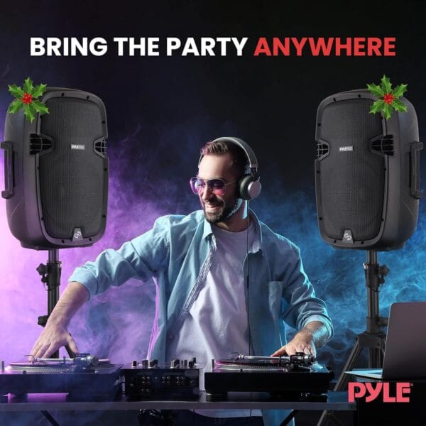 Pyle Portable Bluetooth PA Speaker System, UK Version - 10"9