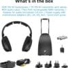 Sennheiser RS 120-W On-Ear Wireless Headphones for Crystal-clear TV Listening with 3 Sound Modes, Lightweight Design, Easy Volume Control, 60 m Range and Convenient Transmitter/Charger Combo - Black