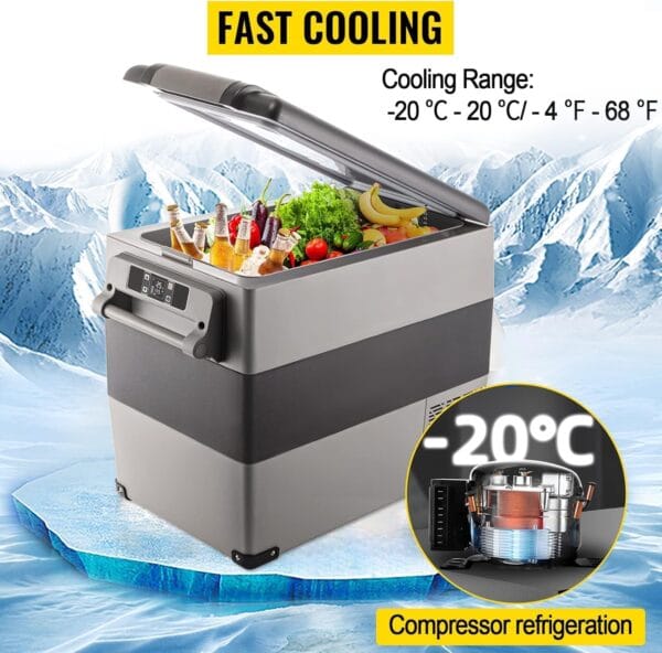 Car Refrigerator, 55L Car Fridge
