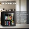 Subcold Super50 LED Beer Fridge  55 Cans | 3-18°C | Glass Door [Energy Class E]