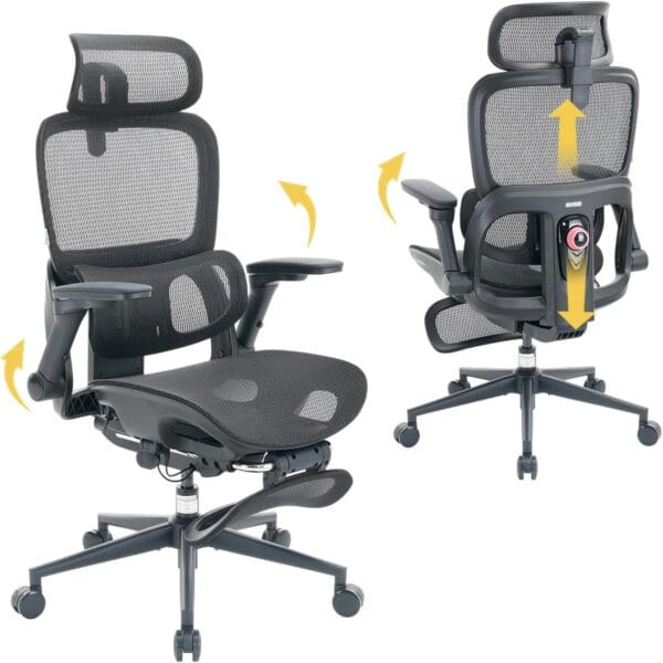 SIHOO B300 Pro Ergonomic Office Chair with Footrest, 4-Way Lumbar Support