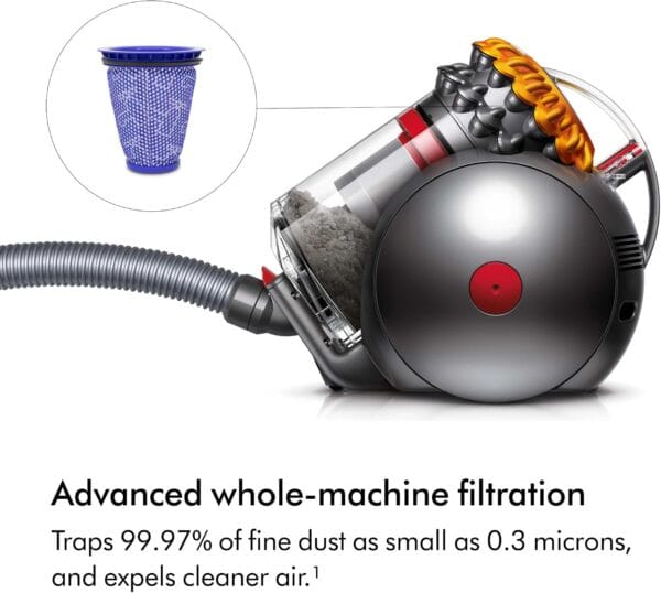 Dyson Big Ball Multifloor 2 Vacuum Cleaner, Powerful suction, for all floor types, Yello / Iron