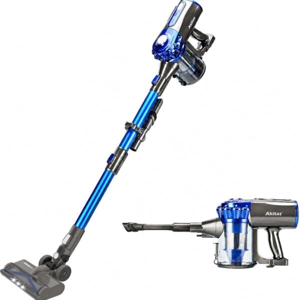 71VOcFp3EGL._AC_SL1500_ Akitas V8 3-in-1 Cordless Hoover Vacuum Cleaner Handheld & Upright Lightweight 22.2 V 150 W