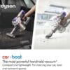 Dyson Car+Boat handheld vacuum cleaner, 115 AW, 50min, deep cleaning on the go (Silver)