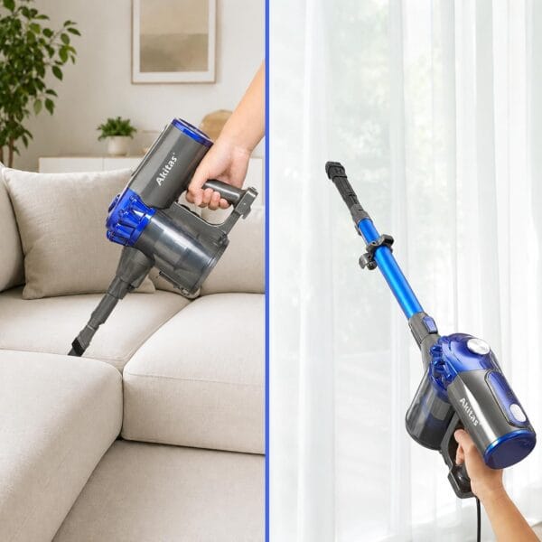 Akitas V8 3-in-1 Cordless Hoover Vacuum Cleaner Handheld & Upright Lightweight 22.2 V 150 W