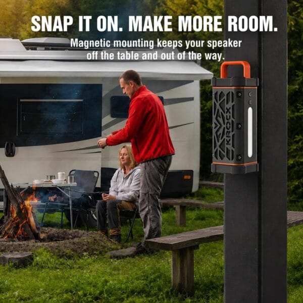TRAVOR Magnetic Bluetooth Speaker, Aluminium Portable Outdoor Speaker, IP68