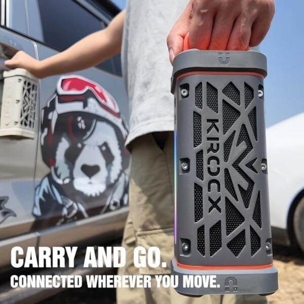 TRAVOR Magnetic Bluetooth Speaker, Aluminium Portable Outdoor Speaker, IP68