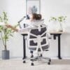 HOLLUDLE Ergonomic Office Chair with Adaptive Backrest, High Back Computer Desk Chair with 4D Armrests