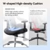SIHOO M18 Ergonomic Office Chair, Adjustable Lumbar Support, 330 lb, Black