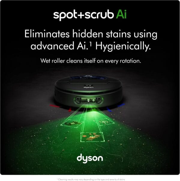 Dyson Robot Vacuum, Self-Cleaning, Self-Emptying, Black and Blue