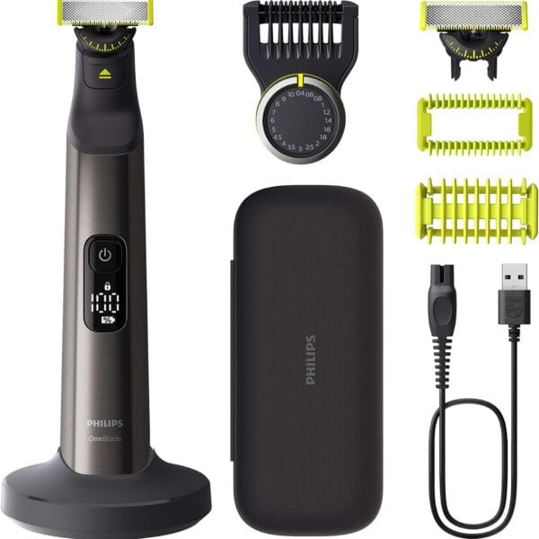 Philips OneBlade Pro 360 Face & Body Electric Beard Trimmer, Shaver and Bodygroomer With 360 Blades