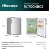 Hisense FV105D4BC21 ‎82 Litres Freestanding Freezer