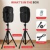 Pyle Portable Bluetooth PA Speaker System, UK Version - 10"9
