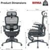 SIHOO B300 Pro Ergonomic Office Chair with Footrest, 4-Way Lumbar Support