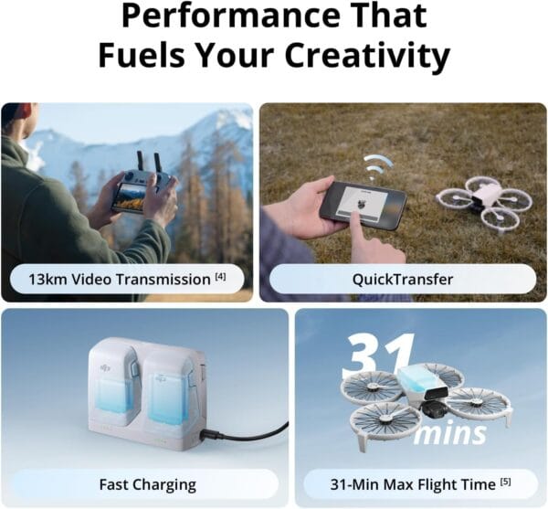 DJI Flip With RC 2 Screen Remote Controller, Under 249 g