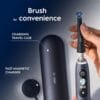 Oral-B iO9 Electric Toothbrush for Adults, Black, App Connected Handle, 7 Cleaning Modes, Includes 3 Brush Heads
