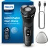 Philips Electric Shaver 3000 Series - Wet & Dry Electric Shaver for Men with SkinProtect Technology in Dark Moon