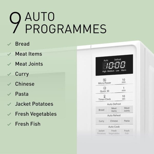 Panasonic NN- Compact Microwave-E27JWMBBQ, White