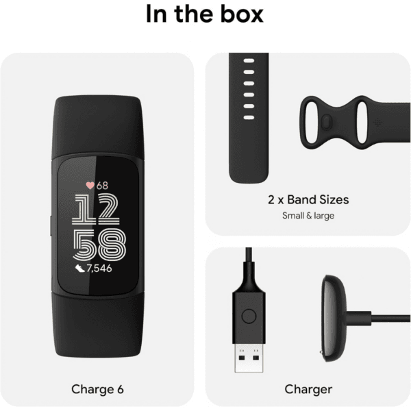 8 Fitbit Google Charge 6 Activity Tracker with