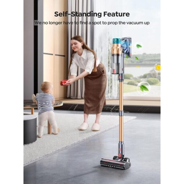 SMOTURE Cordless Vacuum Cleaner, 55KPa 650W Stick Cordless Vacuum