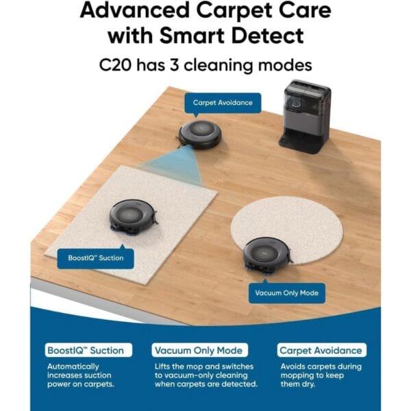 eufy Omni C20, Robot Vacuum Cleaner with Mop, All-in-One Station