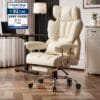 Efomao Desk Office Chair, Big and Tall PU Leather Ergonomic Office Chair