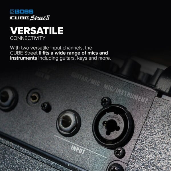 BOSS CUBE Street II | Portable Battery-Powered Stereo Amplifier Sound | Ideal for Street Performers
