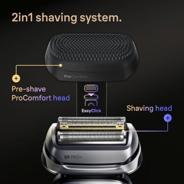 Braun Series 9 PRO+ Electric Shaver for Men, Black, 9690CCE