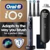 Oral-B iO9 Electric Toothbrush for Adults, Black, App Connected Handle, 7 Cleaning Modes, Includes 3 Brush Heads