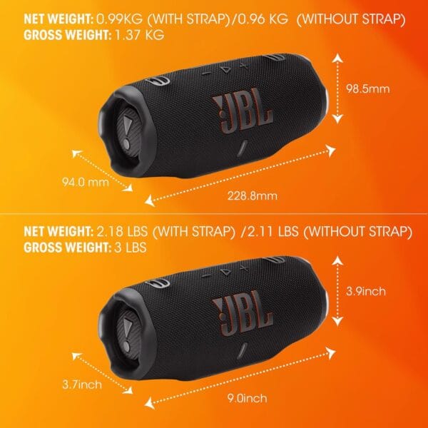 81R6VLdNc5L._AC_SL1500_ JBL Charge 6, Wireless Portable Bluetooth Speaker, Black