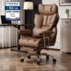 Efomao Desk Office Chair, Big and Tall PU Leather Ergonomic Office Chair