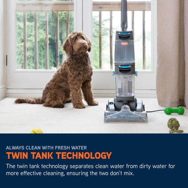 Vax Dual Power Pet Advance Upright Carpet & Upholstery Cleaner ECR2V1P