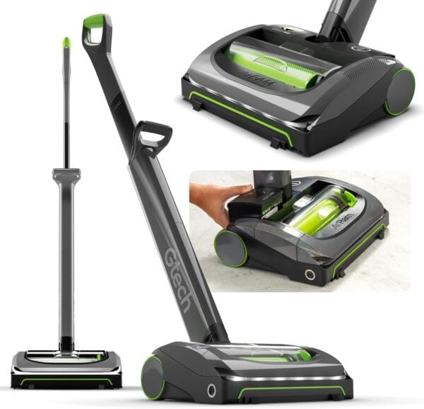 Gtech AirRAM MK2 | Lightweight Cordless Vacuum Cleaner for Carpets, Hard Floor, Pet Hair | 22V Li-ion Battery 40 Mins Runtime