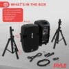 Pyle Portable Bluetooth PA Speaker System, 12"