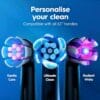 Oral-B iO2 Duo Electric Toothbrushes, 2 Handles, Night Black and Calm Pink