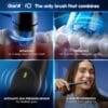 Oral-B iO2 Duo Electric Toothbrushes, 2 Handles, Night Black and Calm Pink