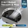 Shark Matrix Plus 2-in-1 Robot Vacuum and Mop with Selfcharging Base, White
