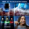 Oral-B iO9 Electric Toothbrush for Adults, Black, App Connected Handle, 7 Cleaning Modes, Includes 3 Brush Heads