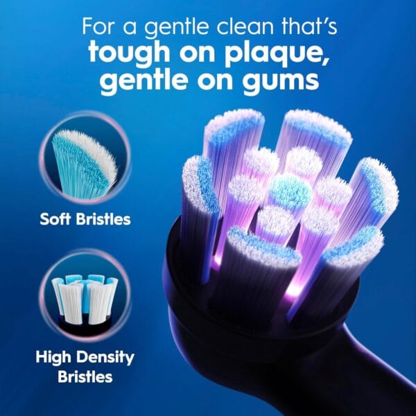 Oral-B iO2 Duo Electric Toothbrushes, 2 Handles, Night Black and Calm Pink