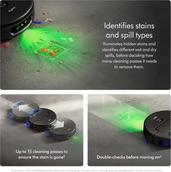 Dyson Robot Vacuum, Self-Cleaning, Self-Emptying, Black and Blue
