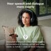 Sennheiser RS 120-W On-Ear Wireless Headphones for Crystal-clear TV Listening with 3 Sound Modes, Lightweight Design, Easy Volume Control, 60 m Range and Convenient Transmitter/Charger Combo - Black