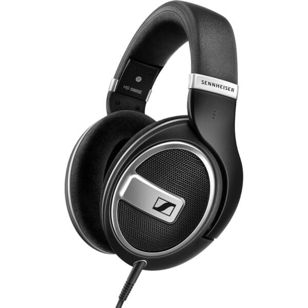 Untitled Design (1) Sennheiser HD 599 SE Open-Back, Wired Over Ear Headphones, Premium Design, Natural Balanced Audio, Comfortable Fit for Music, Gaming, School, Work, Black