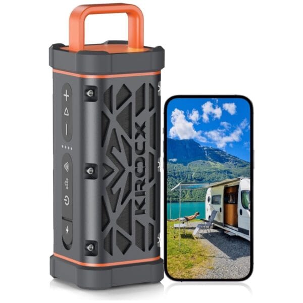 TRAVOR Magnetic Bluetooth Speaker, Aluminium Portable Outdoor Speaker, IP68