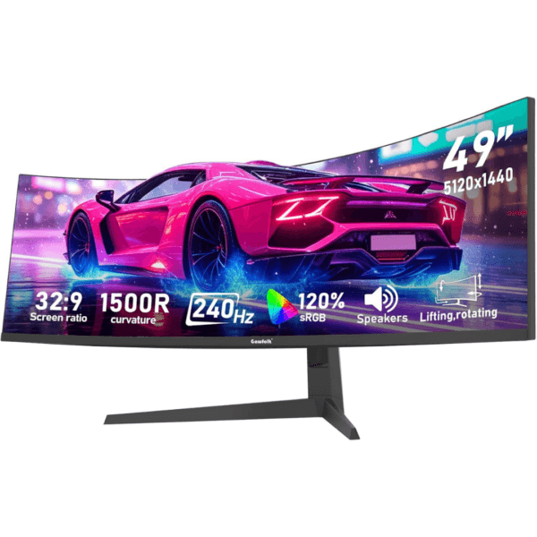 Gawfolk 49 inch Ultra-Wide Curved 240Hz Gaming Monitor,DQHD PC Screen