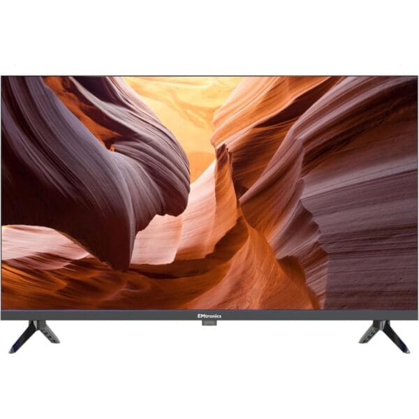 1 EMtronics 32 inch HD LED TV Black with Freeview, HDMI, USB Media Player, Coaxial, AUX, PVR Recording